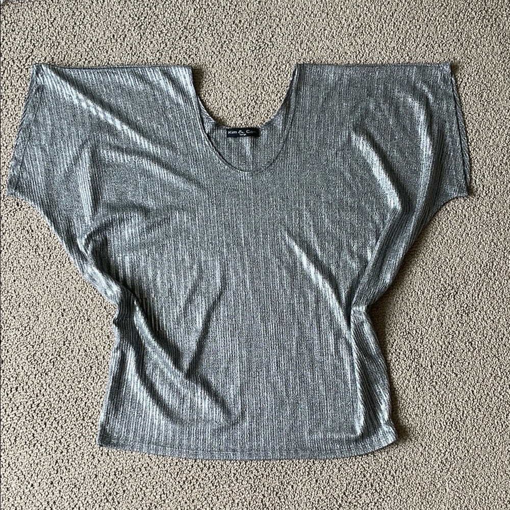 Silver Women's Top